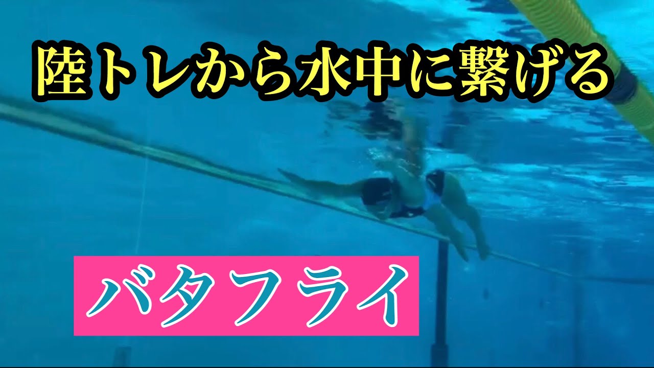 【水泳-バタフライ】胸の動きを意識して泳ぐと、気持ちよく泳げる！？