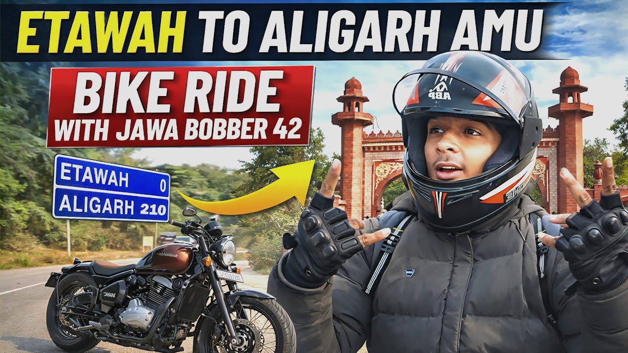 Etawah se Aligarh AMU Campus tak ka ek yaadgaar bike ride 💨