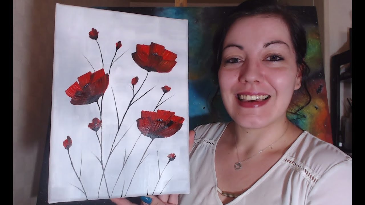 Coquelicots Débutants - Peinture Acrylique Facile