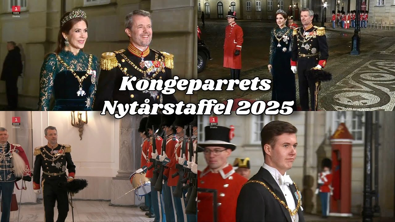 H.M. Kongeparrets Nytårstaffel 2025 - Amalienborg