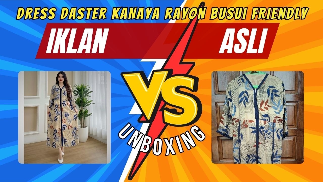 Daster Wanita Kanaya Motif Cantik Bahan Rayon | Nyaman & Busui Friendly | Unboxing
