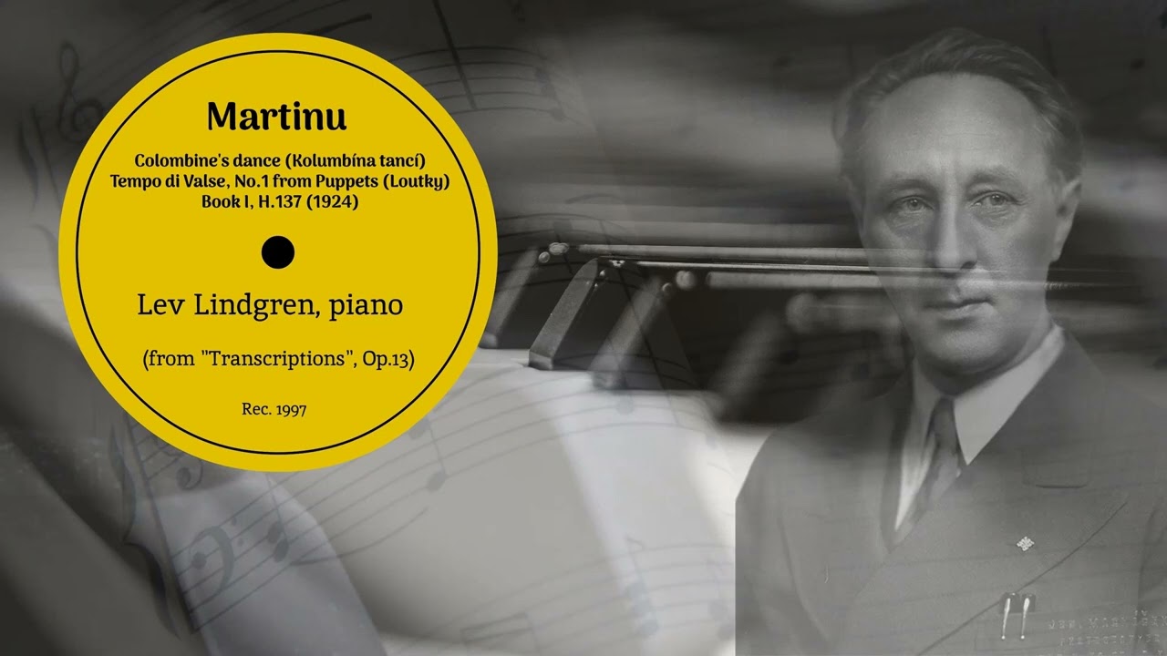 Martinu, Colombine's Dance, Tempo di valse, No.1 from 