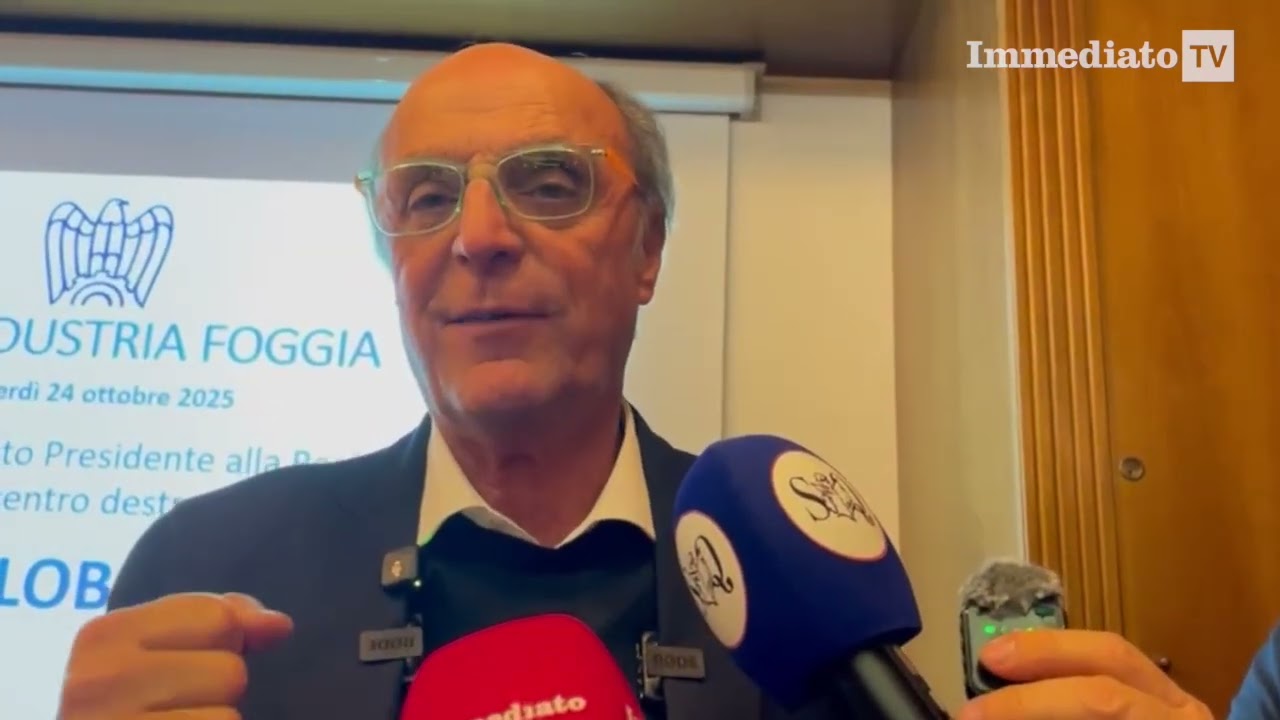 REGIONALI 2025, LOBUONO INCONTRA GLI INDUSTRIALI DI FOGGIA