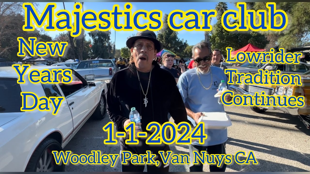 Majestics cc New Years Day watch all the  Lowriders, cruising ,unity