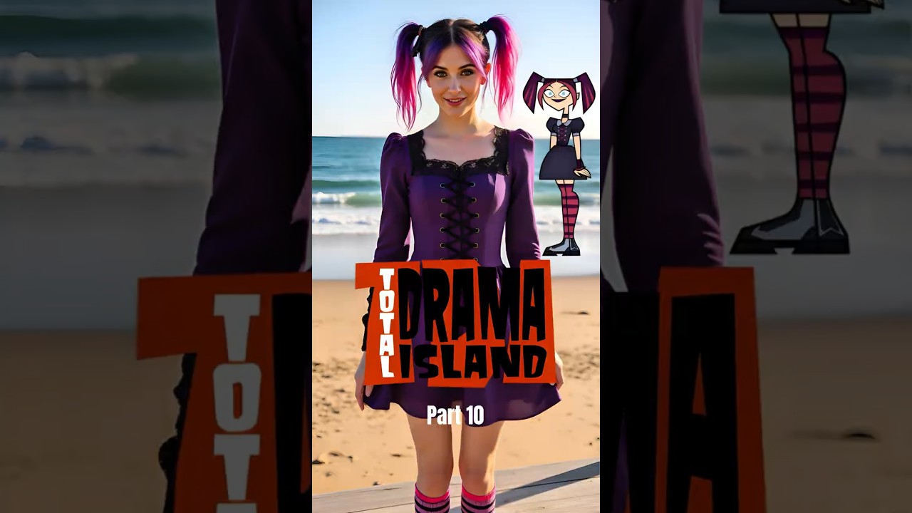 🐱 Total Drama Island Characters as Real People! 🍬 AI Transformations 🖤 #ai #totaldramaisland #tdi
