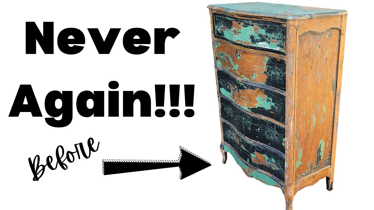 Damaged Furniture Upcycle | French Provincial Dresser