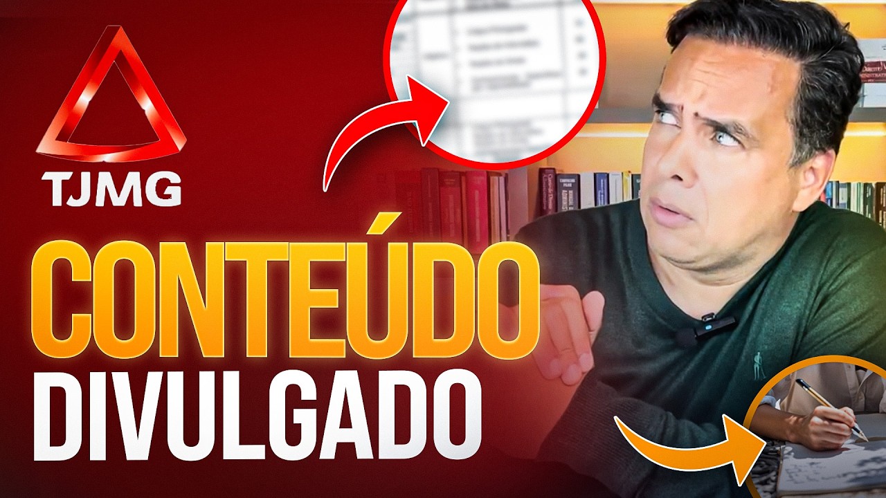 CONTE&Uacute;DO QUE SER&Aacute; COBRADO NO PR&Oacute;XIMO CONCURSO DO TJMG