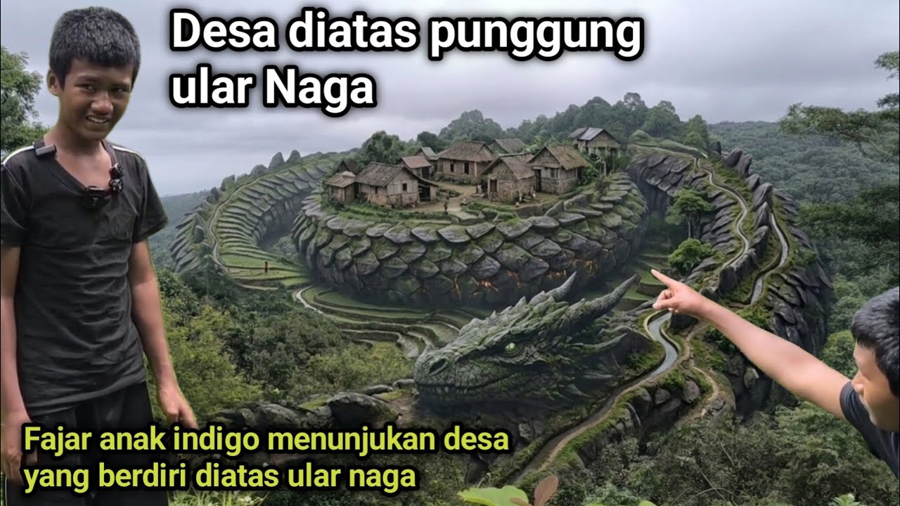 Viral !!! Kisah nyata fajar indigo menunjukkan desa di atas naga bertapa ratusan tahun