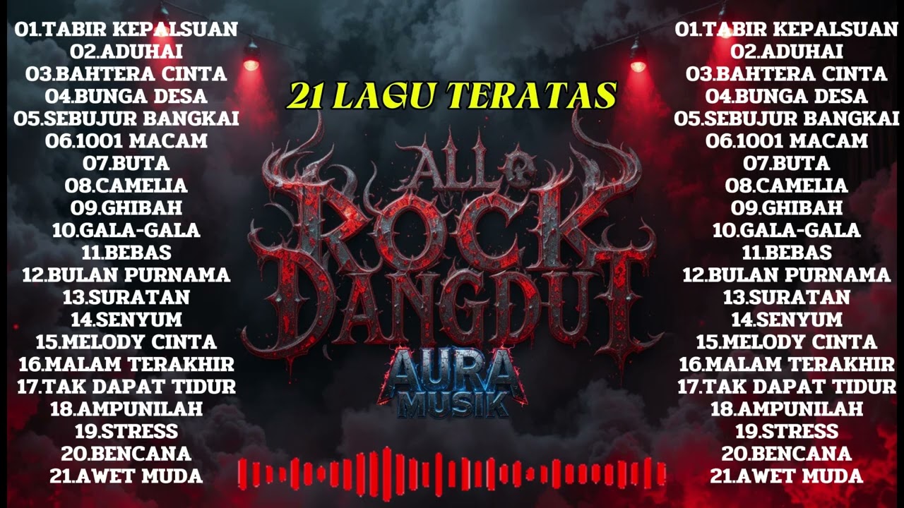 KUMPULAN 21 LAGU TERATAS ROCK DANGDUT RHOMA IRAMA || COVER ROCK VERSION BY AURA MUSIK