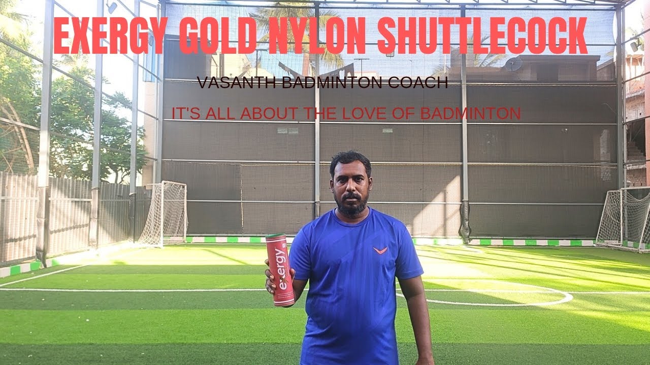 EXERGY gold nylon shuttlecock #vasanthbadmintoncoach #kbksportsarena 