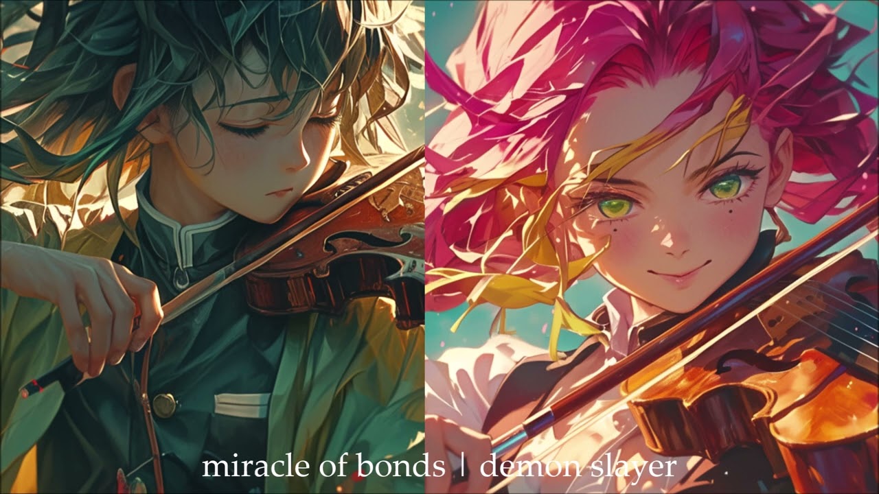 kizuna no kiseki☁️💕| demon slayer OP 3 | 鬼滅の刃 | swordsmith village arc | kanroji | tokito | violin