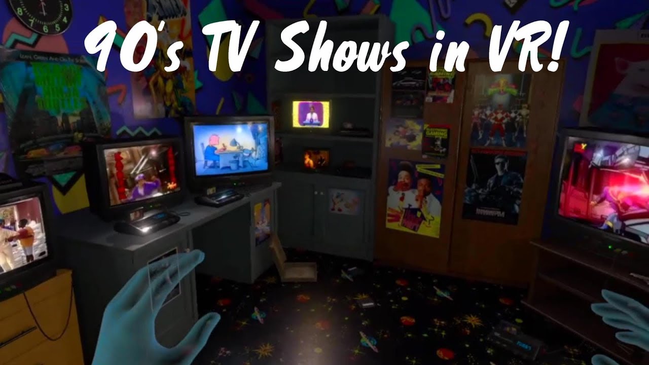 Watching 90's TV in my DREAM VR 90's Bedroom! EMUVR on the Oculus Quest!