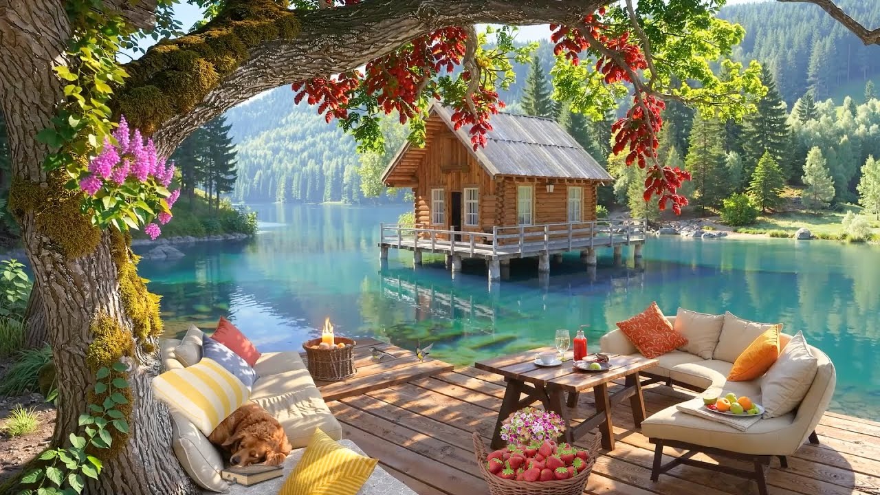Enchanting Cottage by the Lake &ndash; Relaxing Music with Peaceful Summer Cabin Ambience