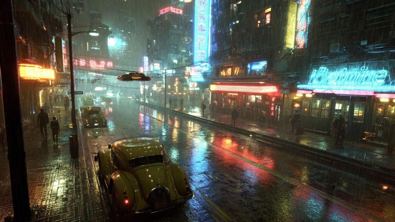 Slow Drive Through Acid Rain • Synthwave • Ambient • Cinematic