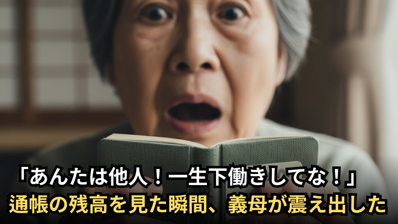【スカッとする話】「嫁の分際で！」20年間私を見下し続けた義母→ある日、私の預金通帳を偶然見てしまった結果…顔面蒼白で土下座！その衝撃の残高とは？【修羅場】