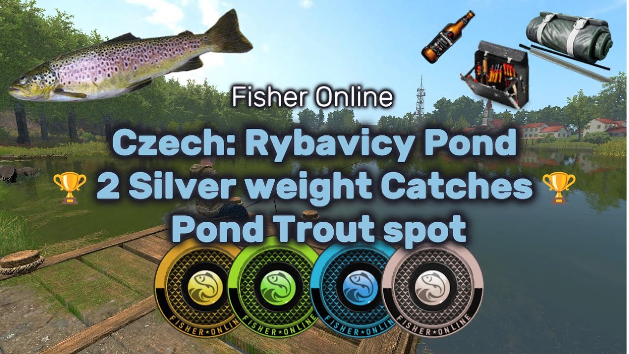 Double Silver Weight Catches! 🥈 | Pond Trout Spot 🐟 | Czech: Rybavicy Pond 🎣| Fisher Online