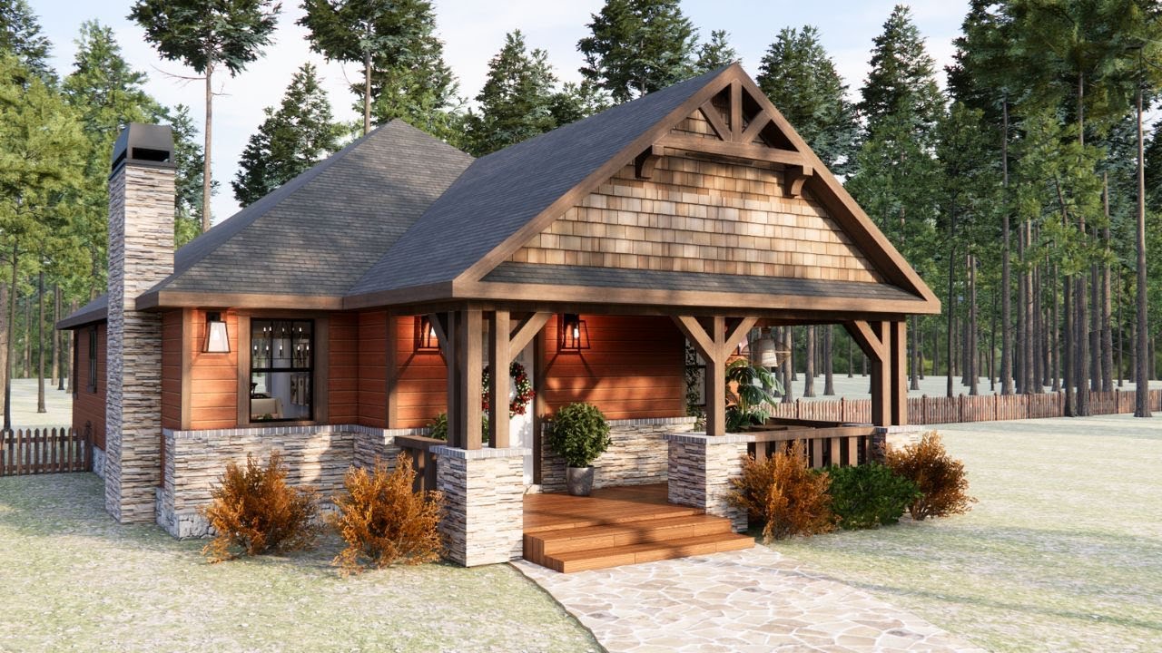 8'x11m (26'x36')Relaxation Journey at the Cottage: Cozy Corners in a Small Town