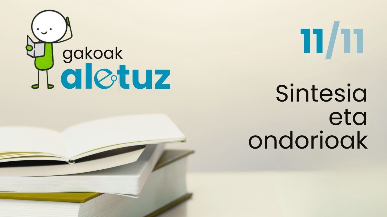 Gakoak ALETUZ11| Síntesia eta ondorioak