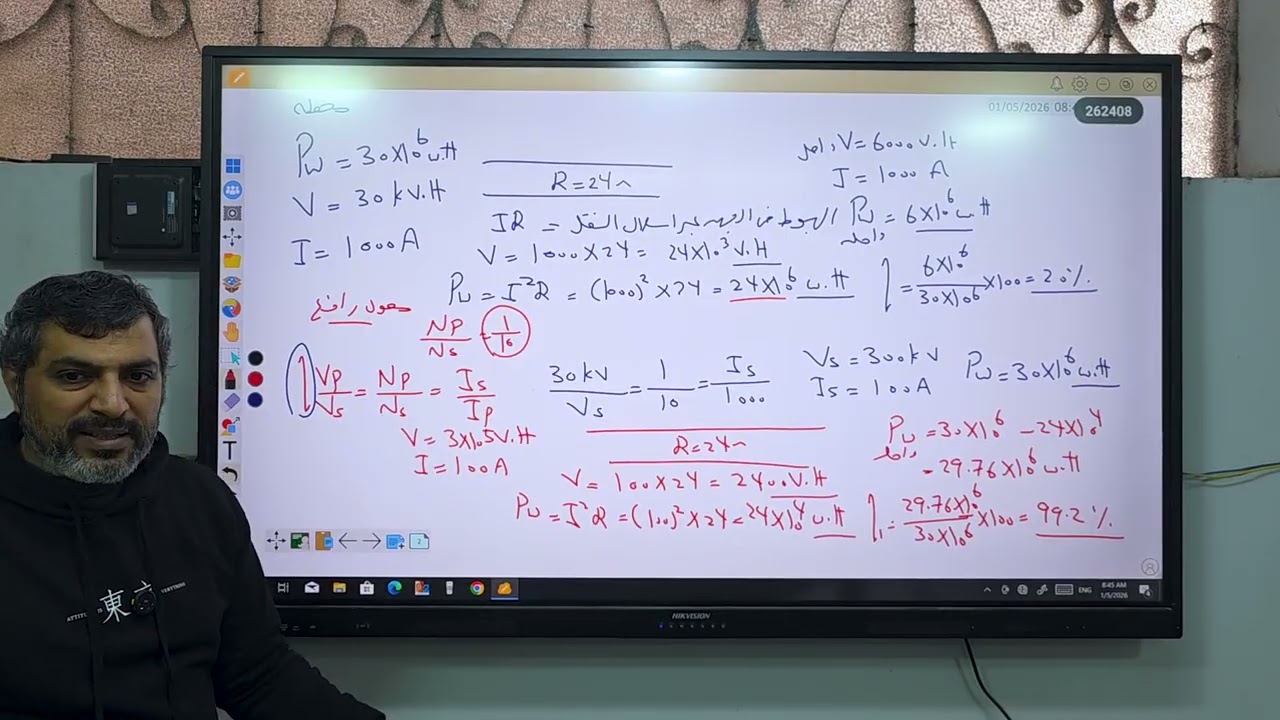 شرح المحول الكهربي|الصف الثالث الثانوي