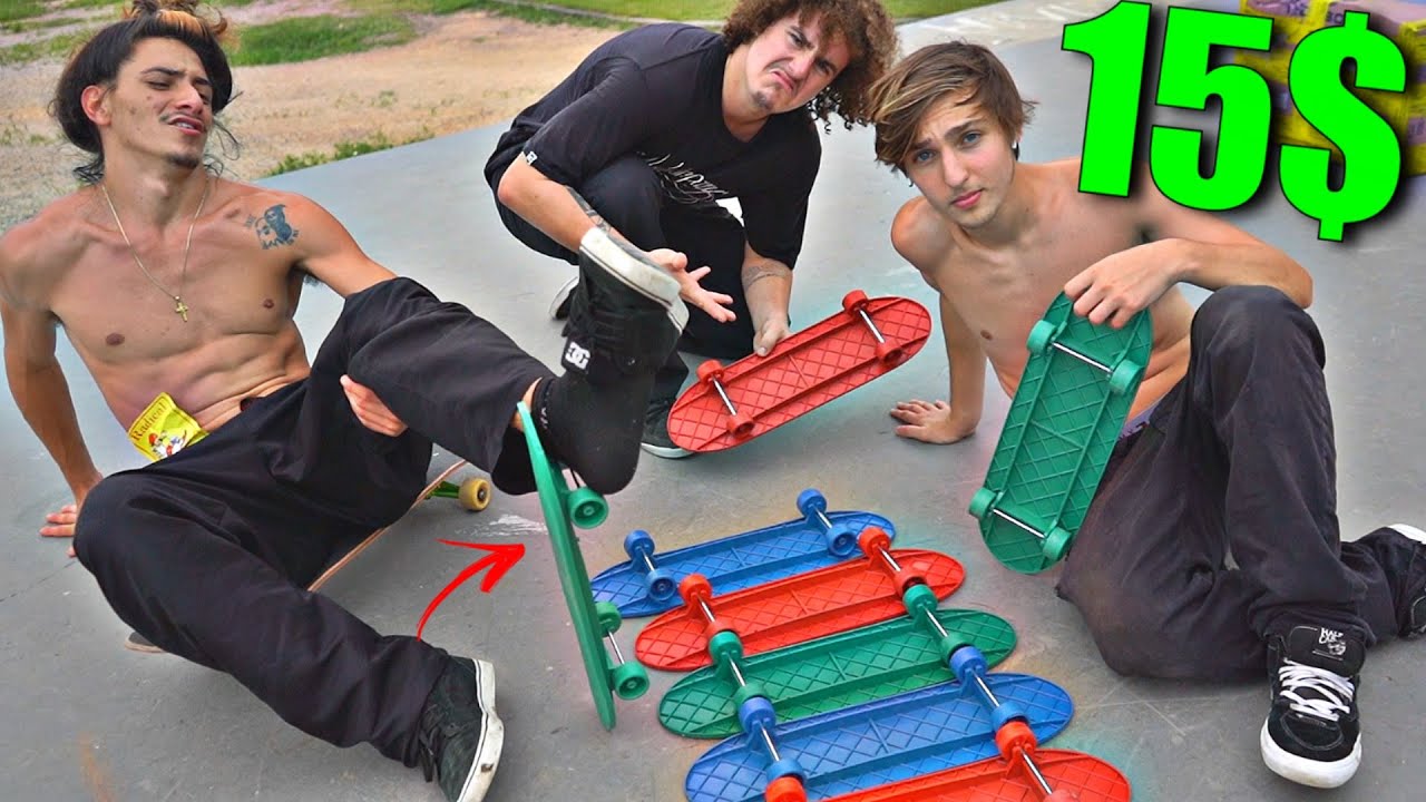 TESTANDO SKATE DE 15$