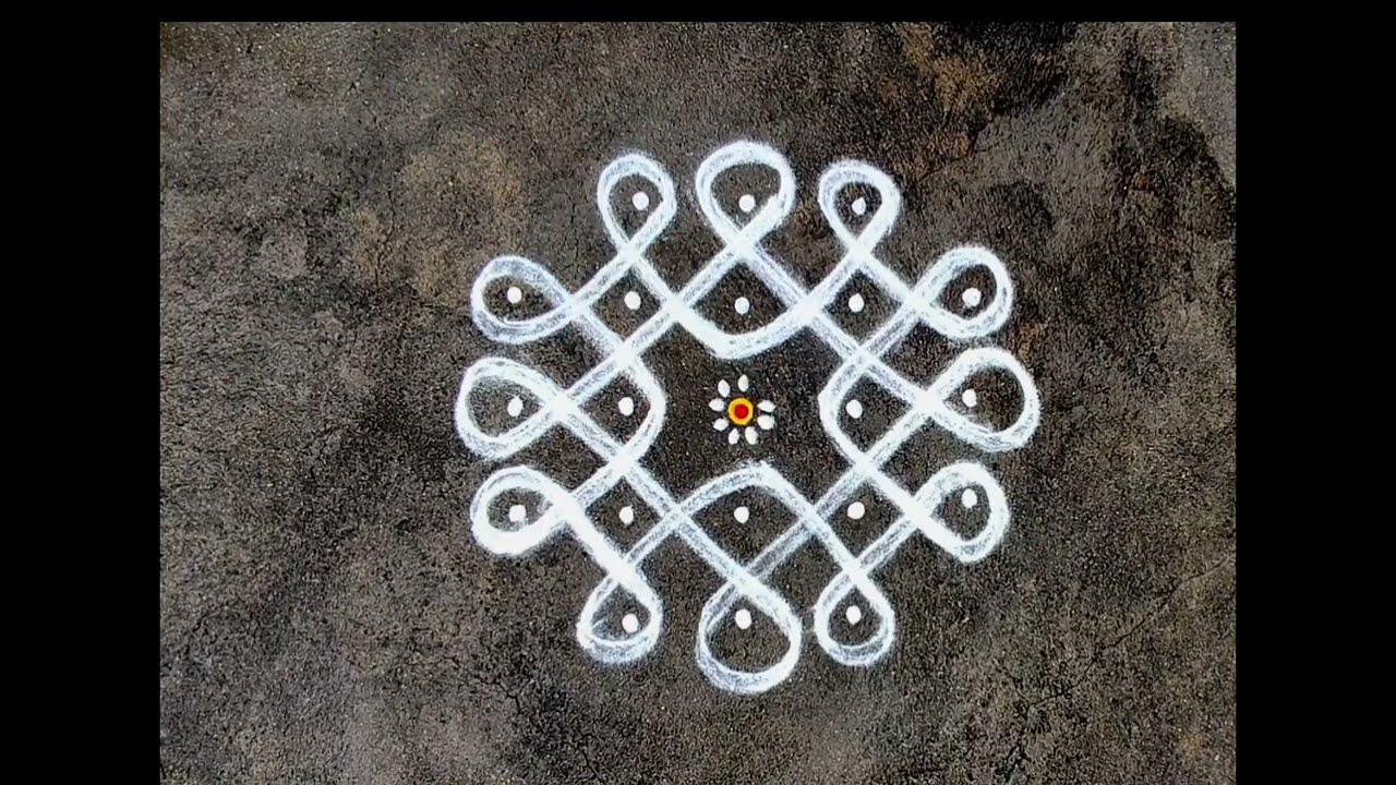 5to3 dots easy chikku  kolam @praveeseasykolam
