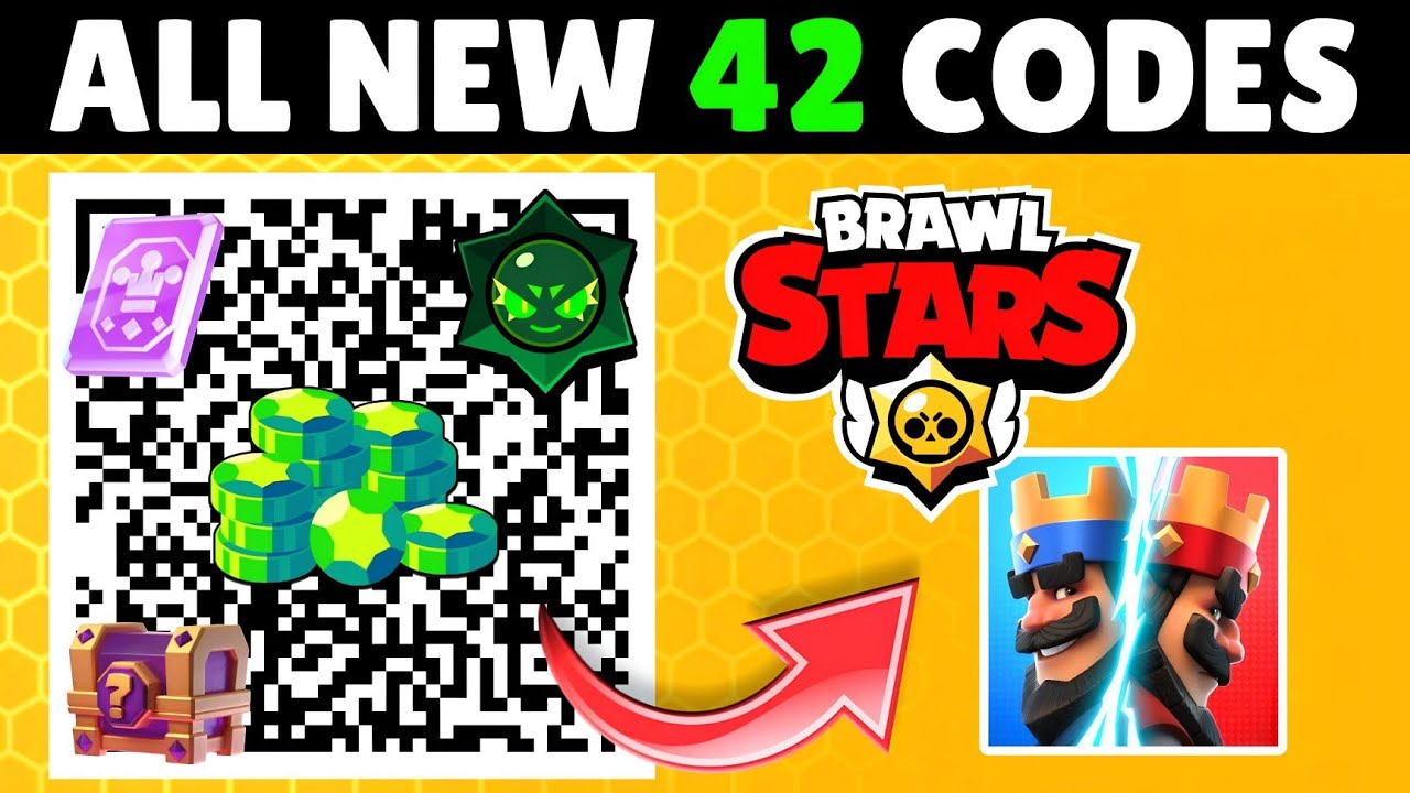 Все 42 НОВЫХ РАБОЧИХ QR-КОДА в Brawl Stars и Clash Royale! 🎁 (Работают на 100%)