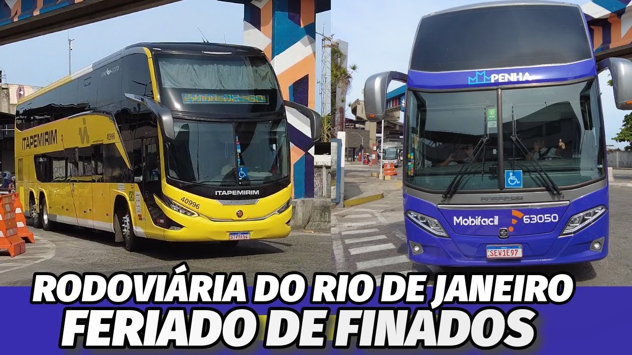 MOVIMENTO no FERIADO DE FINADOS na RODOVIÁRIA do RIO! GIGANTES CHEGANNDO pela MANHÃ!