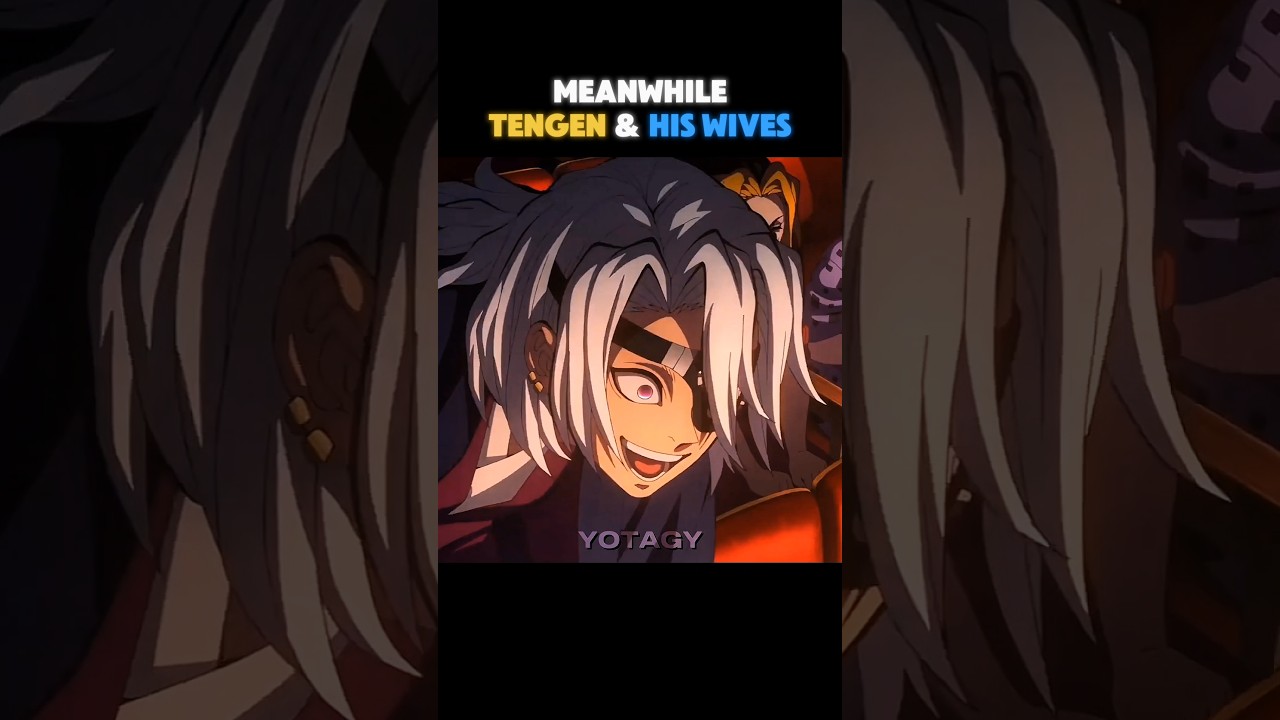 Meanwhile Tengen & His Wives 🔥 Watching the movie #demonslayer #anime #shorts  #kimetsunoyaiba #fyp