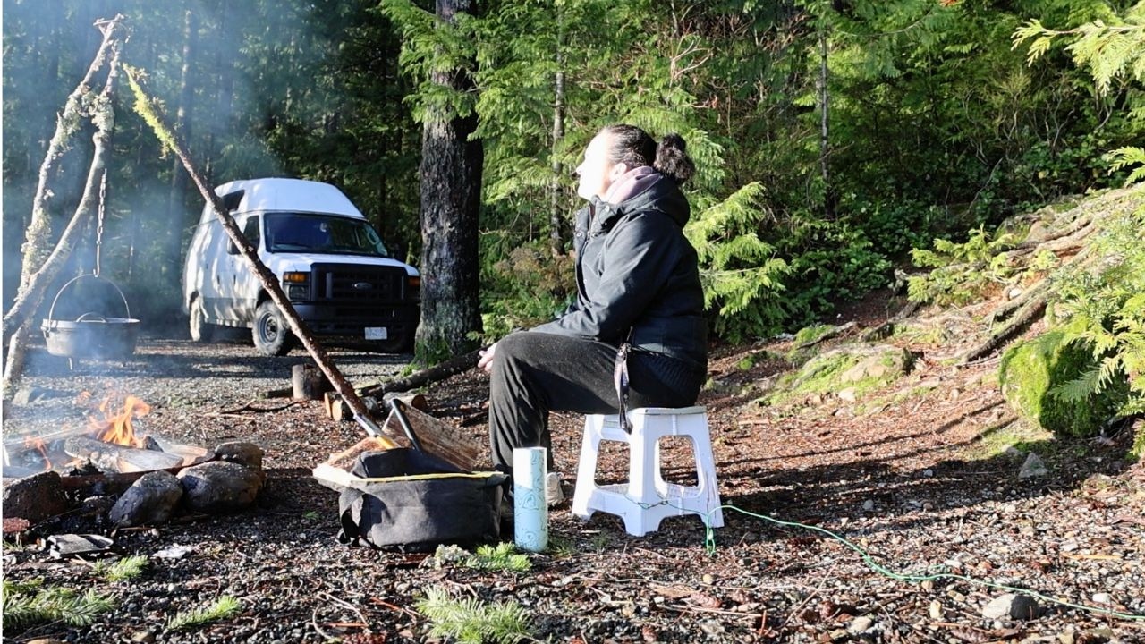 I'm NOT sure if that will work??? Campfire Cooking by the Lake