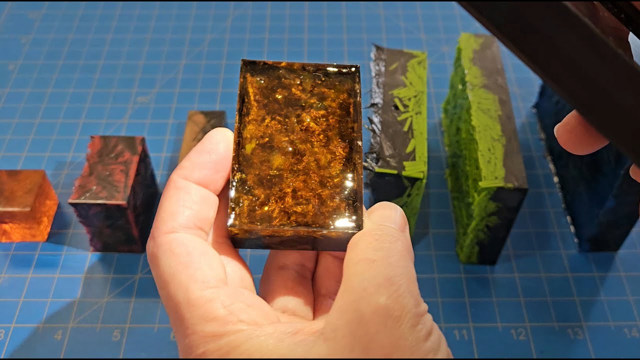 Filling molds with carbon fiber + glass