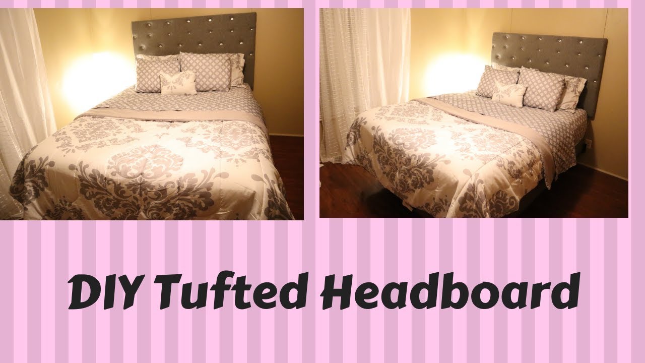 DIY Tufted Headboard// DIY Headboard Ideas