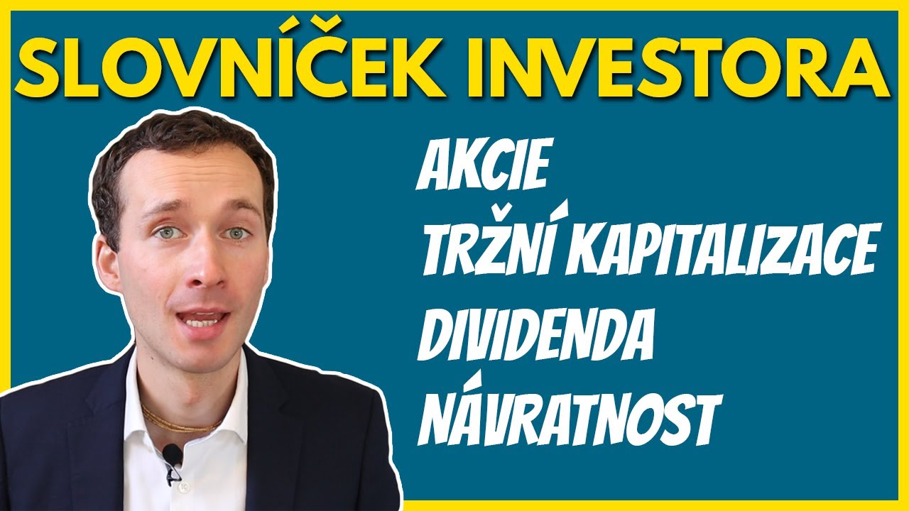 Co je to akcie, tržní kapitalizace, PE či dividenda? (Pro začátečníky)
