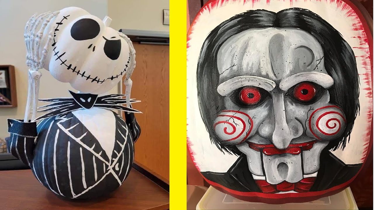 Funny & Creative Painted Pumpkin Ideas for this Halloween | Adriana Minadi