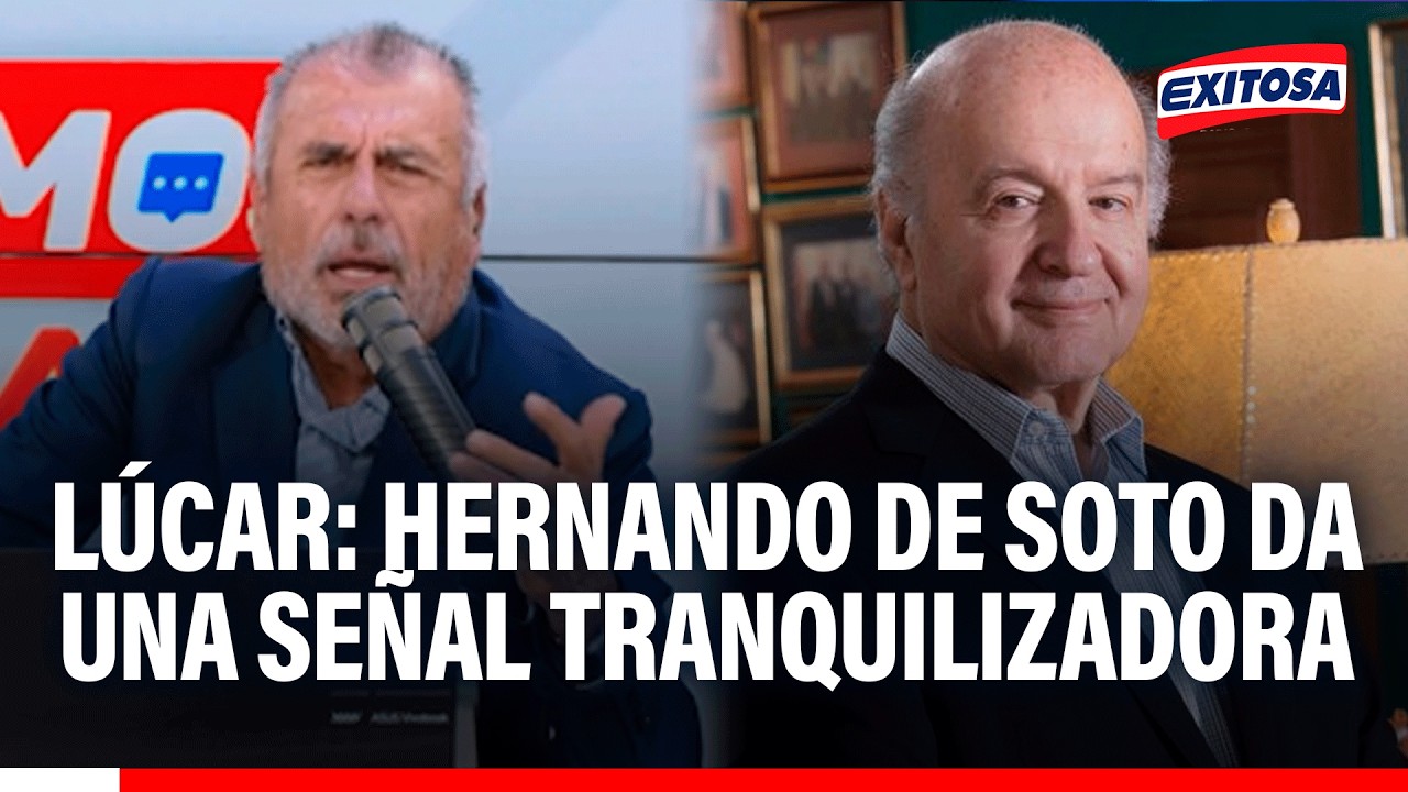 🔴🔵 Nicolás Lúcar tras designación de Hernando de Soto como premier: 