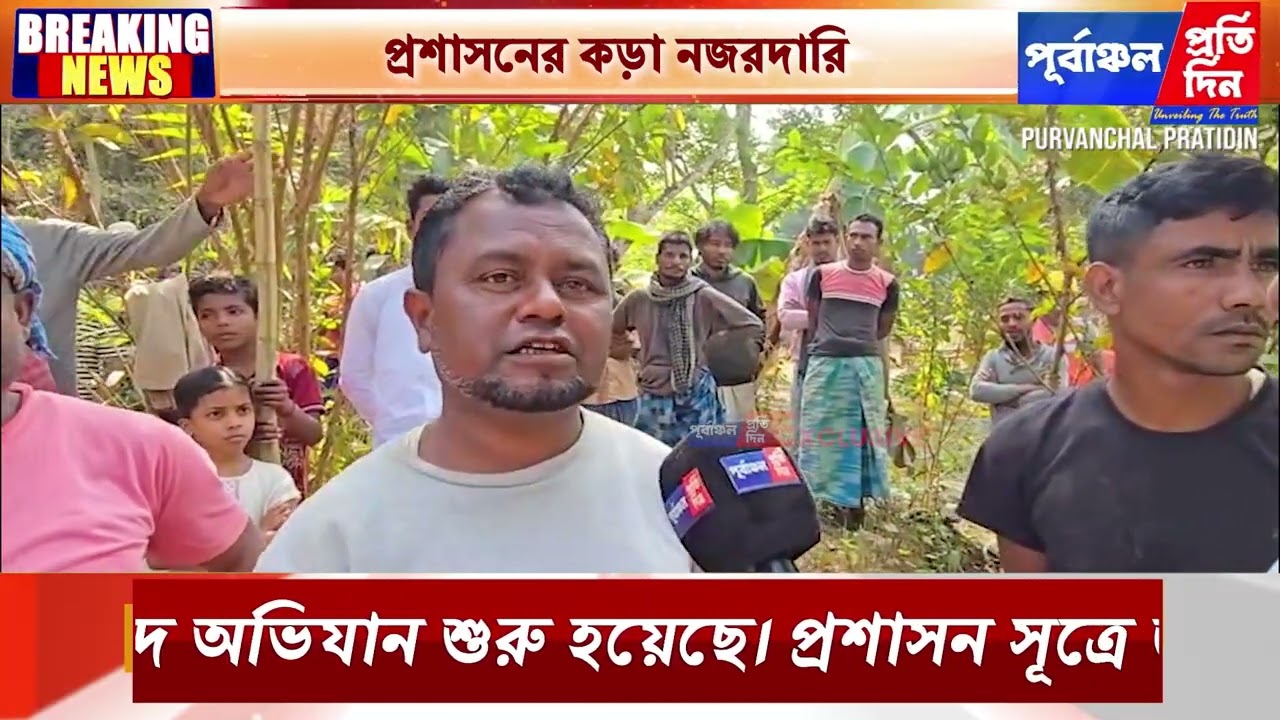 পাথারকান্দির সংরক্ষিত বনাঞ্চলে বৃহৎ উচ্ছেদ অভিযান, প্রশাসনের কড়া নজরদারি।