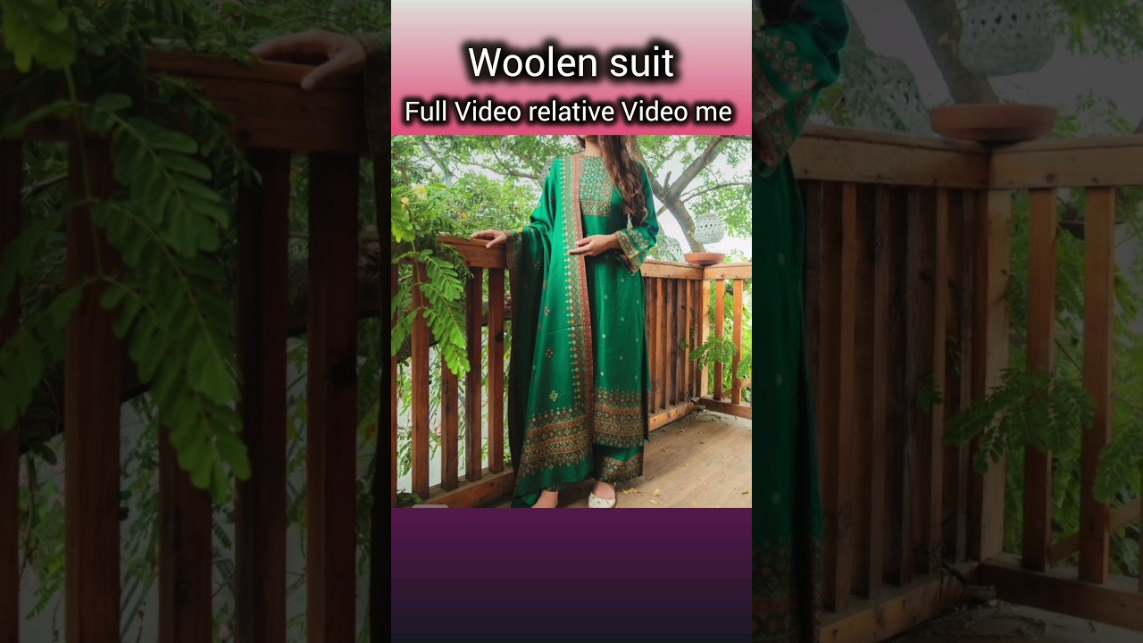 woolen suit banarsi taip me #new design woolen suit #garam suit | woolen suit with pant#vairal shots