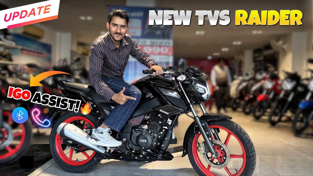2025 New Tvs Raider 125cc igo assist launch -  On Road Price? Mileage, Features review @BikesHunt