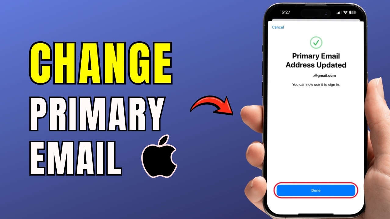 Как изменить основной адрес электронной почты учетной записи Apple (простое руководство 2026 г.) ...