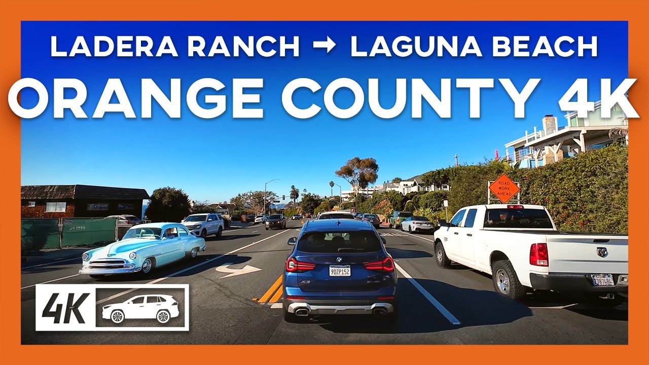 Relaxing Drive in Orange County - Ladera Ranch to Laguna Beach - California Dashcam 4K