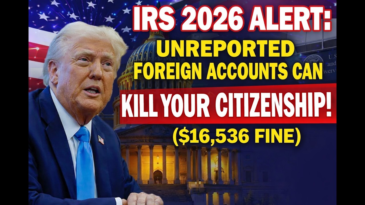IRS 2026 ALERT: Unreported Foreign Accounts Can Kill Your Citizenship! ($16,536 Fine)