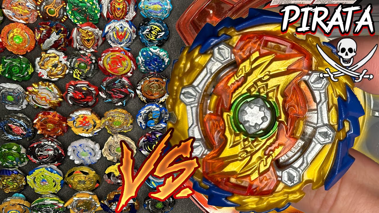 BEYBLADE PIRATA WIZARD FAFNIR VS BEYBLADE BURST TURBO SLINGSHOCK ORIGINAL! PETER PLAY
