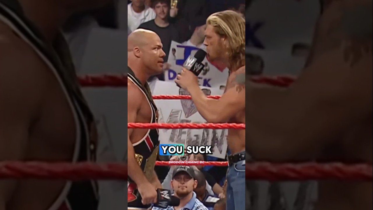 Edge made Kurt Angle angry #wwe #edge #kurtangle #attitudeera #wrestling #wweshorts #johncena