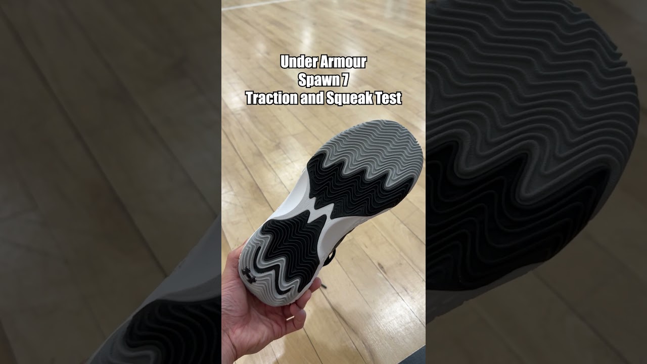 Under Armour Spawn 7 Traction and Squeak Test #underarmour #uabasketball