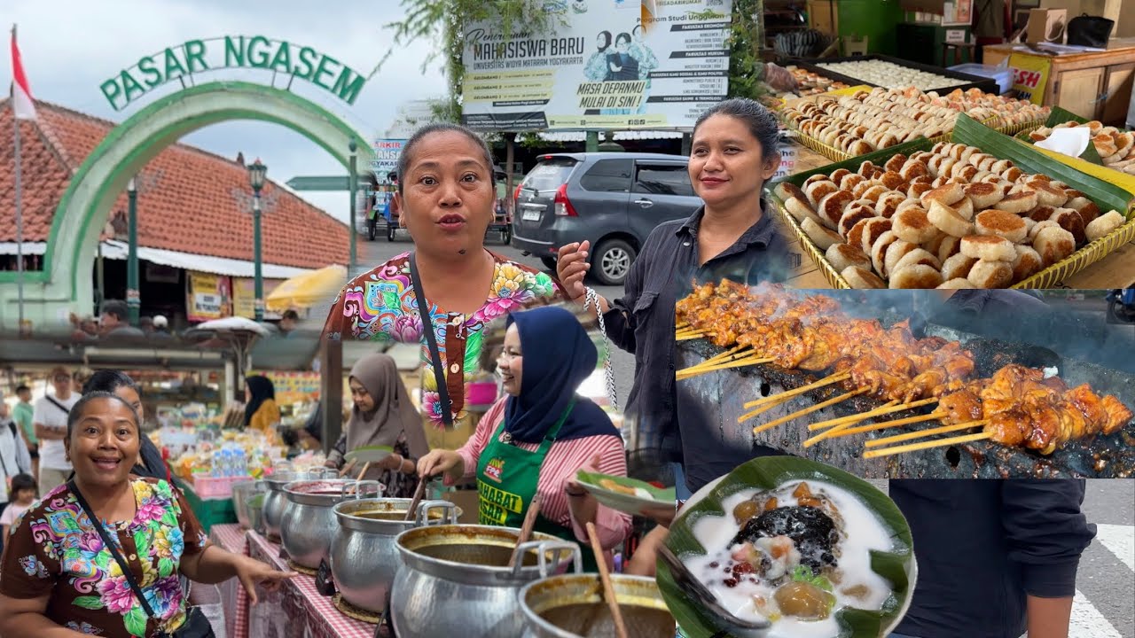 PLESIR NENG PASAR TRADISIONAL JOGA || WISATA KULINER || PASAR NGASEM