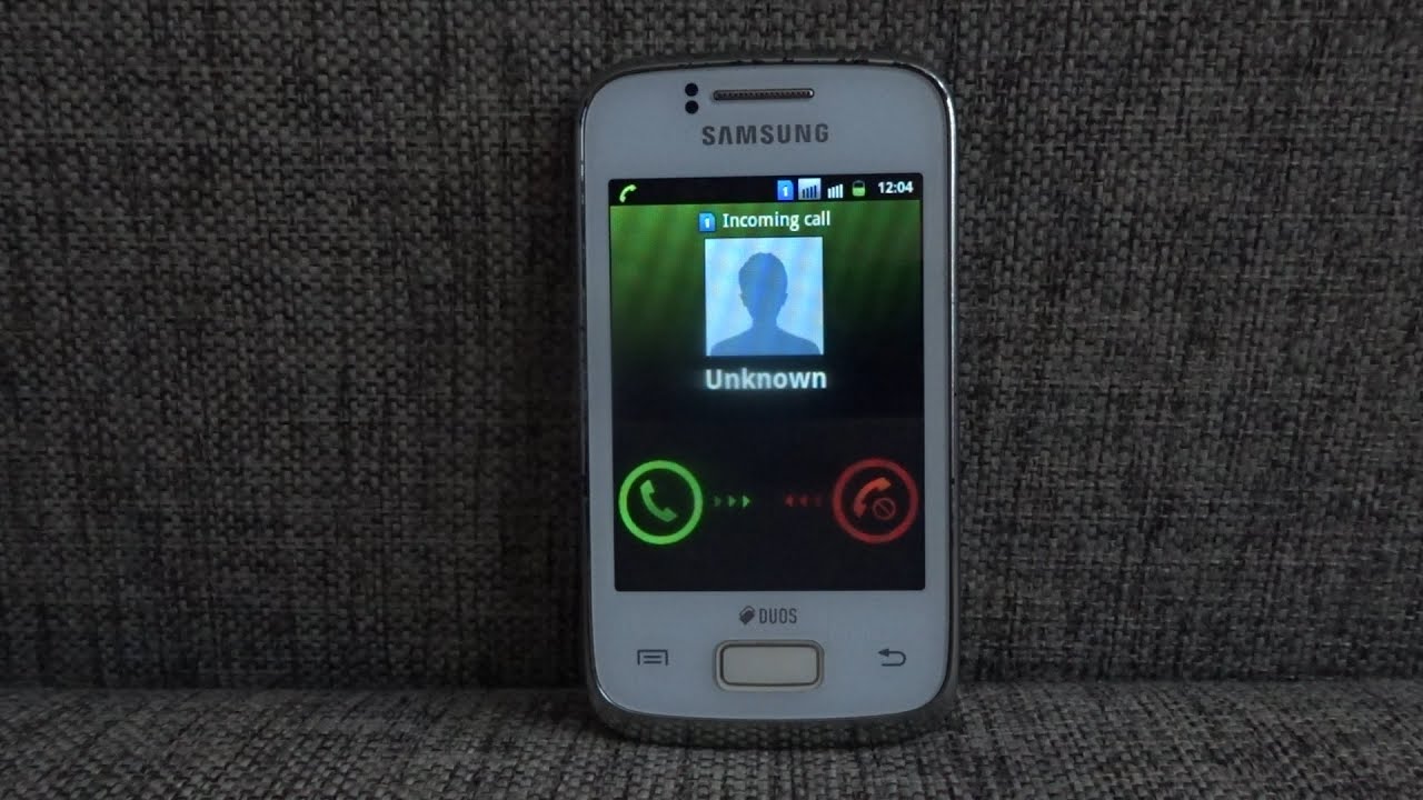 Samsung Galaxy Y DUOS GT-S6102 incoming call