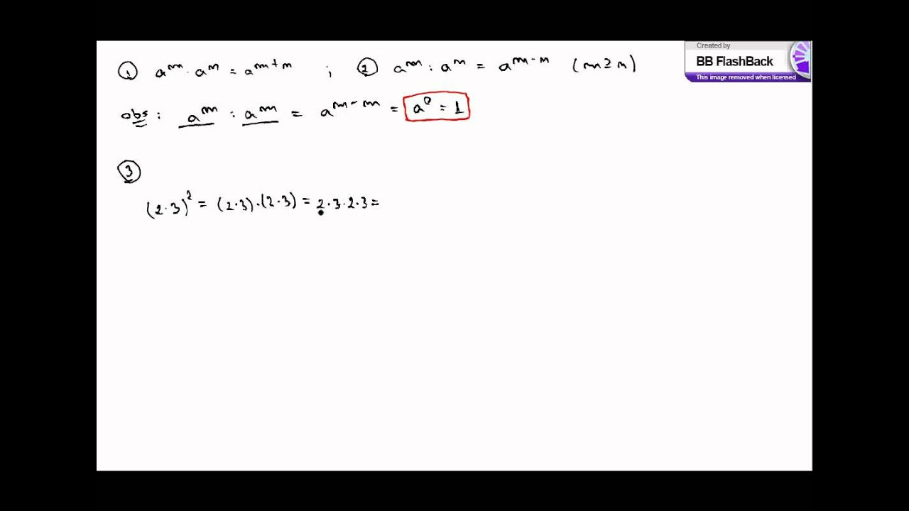 Reguli de calcul cu pteri