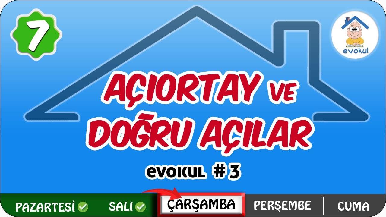 Açıortay ve Doğruda Açılar | 7. Sınıf #uzaktaneğitim #evokul Kampı