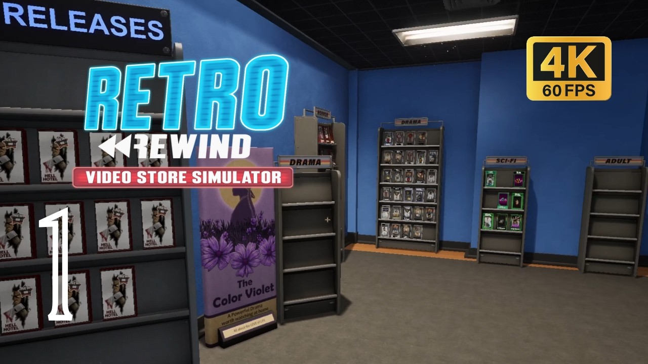 First VHSs | Retro Rewind Video Store Simulator Full Gameplay | No Commentary 4K 60FPS