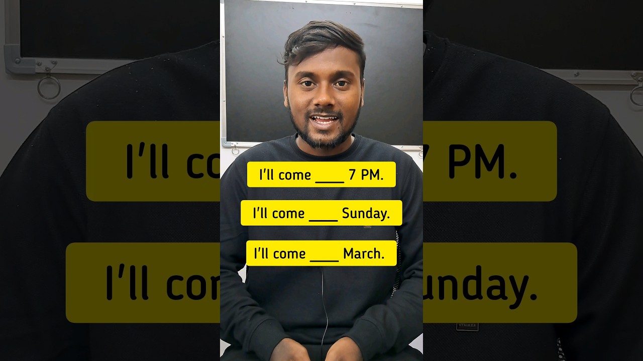 IN, ON, AT Preposition Test | English Grammar In Tamil | Spoken English | English Pesalam | Tenses |