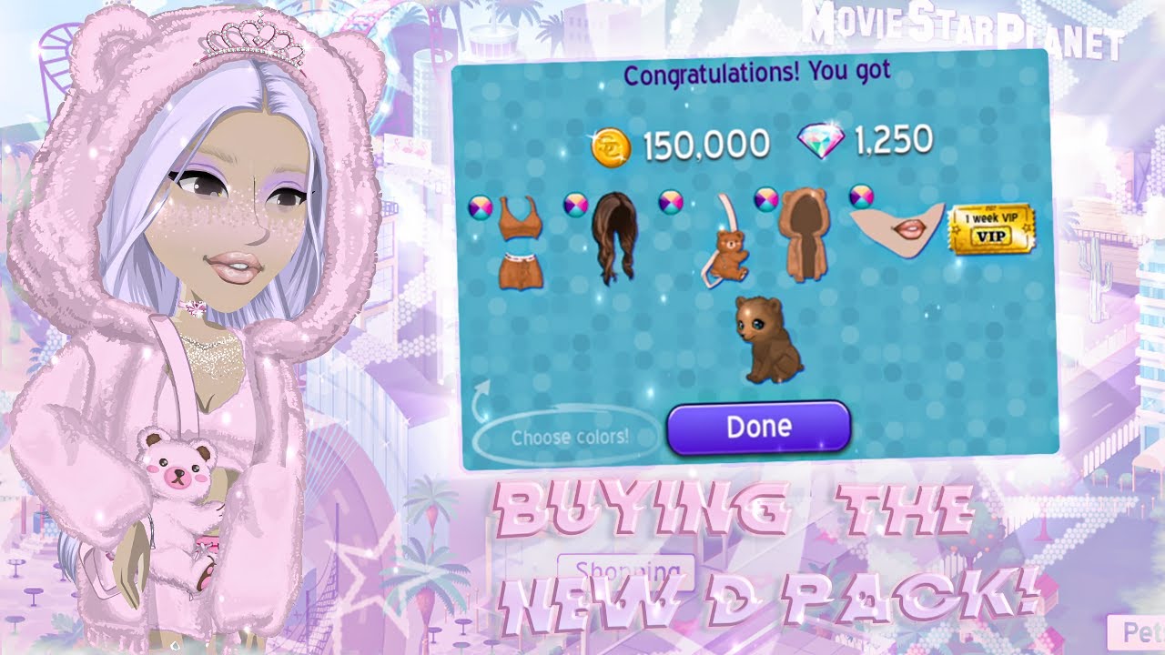 THE MOST CHAOTIC DIAMOND PACK VIDEO U WILL EVER WATCH | MovieStarPlanet Fame Weekend | waif msp